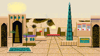 Oasis Square, Al Hisaar — in-game scene